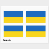 Oekraïne - Oekraïense vlag Rechthoekige Sticker (Vel)