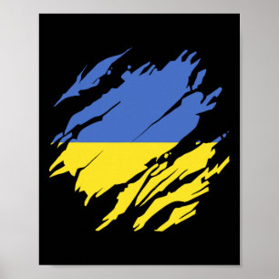 Oekraïne Oekraïense Vlag Trots Wortels Erfgoed Poster