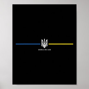 Oekraïne Oekraïense Vlag Zelensky Tryzub Militaire Poster