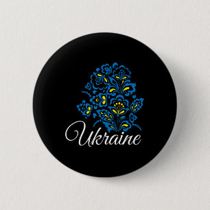 Oekraïne Oekraïners Oekraïens Kiev Trysub Vlag 12 Ronde Button 5,7 Cm