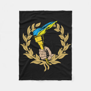 Oekraïne Oekraïners Oekraïens Kiev Trysub Vlag 9 Fleece Deken