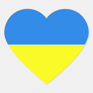 Oekraïne - Oekraïnse vlag - Heart Sticker