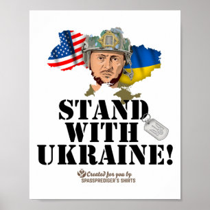 Oekraïne Overzicht En Vlag Usa Zelensky Staat Met