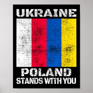 Oekraïne Polen Staat Achter U Poolse Steun 1 Poster