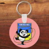 Oekraïne Rhythmic Gymnastics Panda Sleutelhanger (Voorkant)