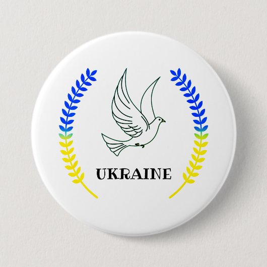 Oekraïne Ronde Button 7,6 Cm (Voorkant)