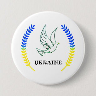 Oekraïne Ronde Button 7,6 Cm