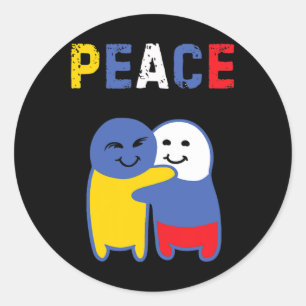 Oekraïne Rusland Vrede Oekraïne Geen Oorlog Ronde Sticker