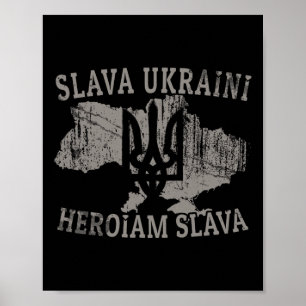 Oekraïne Shirt Oekraïens Zelensky Tryzub Militair Poster