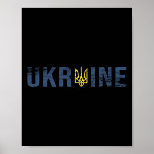 Oekraïne Shirt Tryzub Driehoekige Zelensky Militai Poster