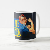 Oekraïne Sterke Rosie de Riveter Koffiemok (Voorkant rechts)