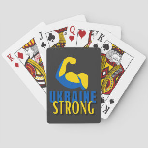 Oekraïne Sterke spieren Flex Pokerkaarten