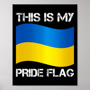 Oekraïne Steun Oekraïense Vlag Vrijheid Solidarite Poster