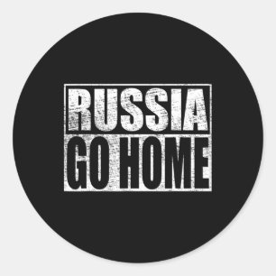 Oekraïne Steun Rusland Ga Naar Huis Meme Vladimir Ronde Sticker