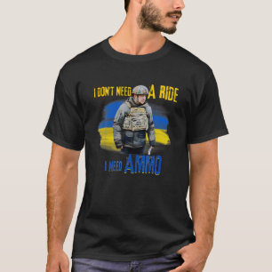 Oekraïne steunen, anti-Russisch, staan voor Oekra T-shirt