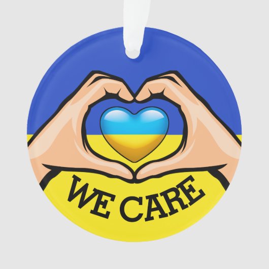 Oekraïne steunen ornament (voorkant)