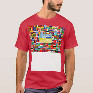 Oekraïne stijl retro souvenir 1 t-shirt