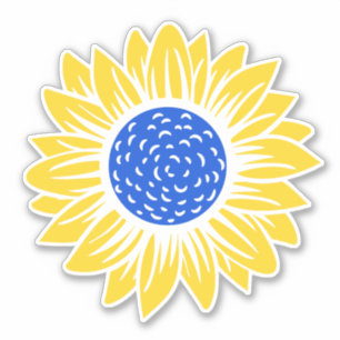 Oekraïne - Sunflower Oekraïense vredessolidariteit Sticker
