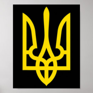 Oekraïne Symbool Midden Oekraïense Leger Militaire Poster
