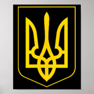 Oekraïne Symbool Midden Oekraïense Leger Militaire Poster