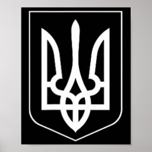 Oekraïne Symbool Midden Oekraïense Leger Militaire Poster