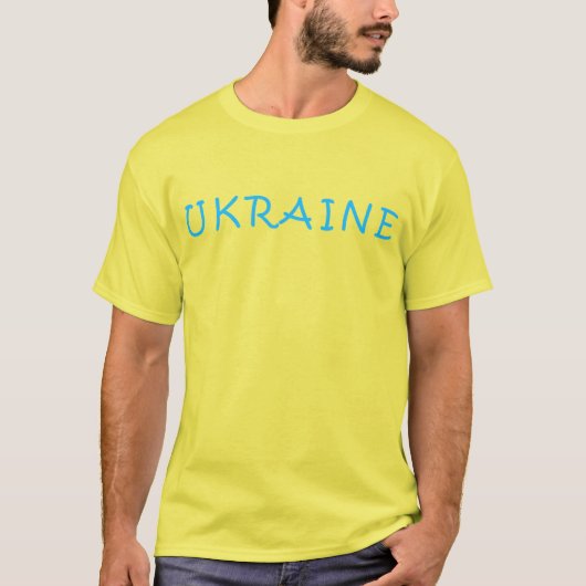 Oekraïne tekst  t-shirt (Voorkant)
