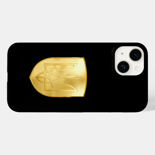 Oekraïne Trident Gyrfalcon Crest Gold Look Case-Mate iPhone Case (Achterkant (horizontaal))