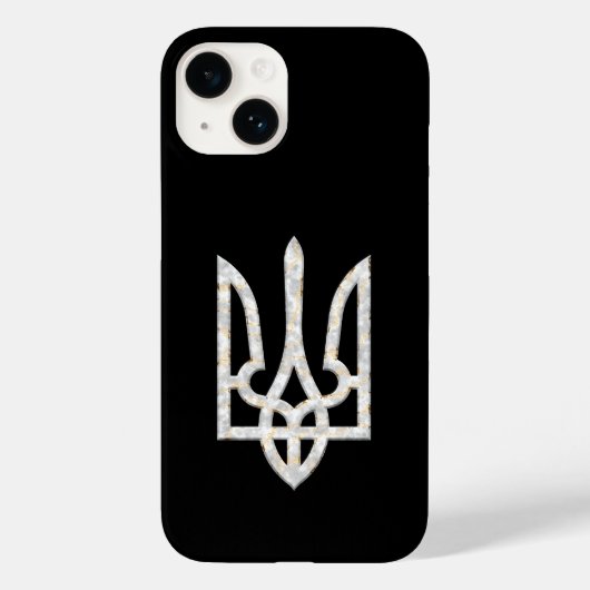 Oekraïne Trident Gyrfalcon Crest marmer goud Case-Mate iPhone Case (Achterkant)