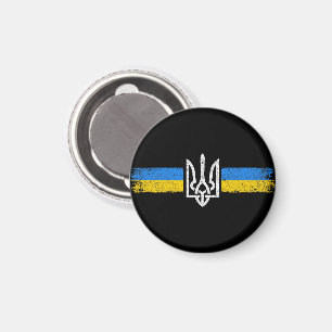 Oekraïne Trident - Oekraïne vlag symbool Magneet