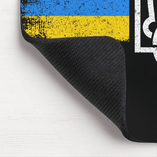 Oekraïne Trident - Oekraïne vlag symbool Muismat (Hoek)