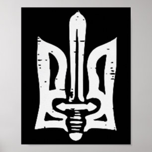 Oekraïne Trident Zwaard Pocket Oekraïense Tryzub V Poster