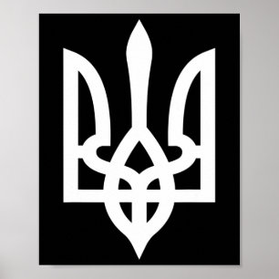 Oekraïne Tryzub Poster