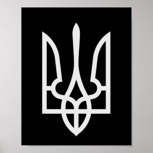 Oekraïne Tryzub Poster