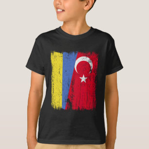 Oekraïne Turkije Half Vlag Turkiye Oekraïens Turks T-shirt