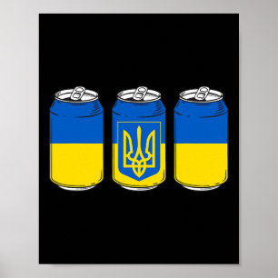 Oekraïne Ukraina Vlag Pivo Ussr Oekraïense Bierbli Poster