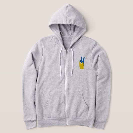 Oekraïne V-Sign Hoodie (Laagn)