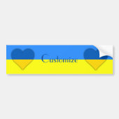 Oekraïne Vlag Blauw Geel Thunder_Cove Bumpersticker (Voorkant)