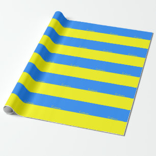 Oekraïne Vlag Blauw Geel Thunder_Cove Cadeaupapier