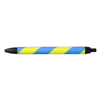 Oekraïne Vlag Blauw Geel Thunder_Cove Zwarte Inkt Pen