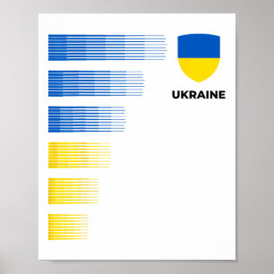 Oekraïne Vlag Embleem Patriotisch Oekraïne Nationa Poster