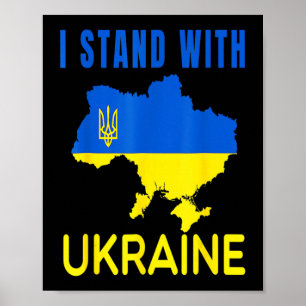 Oekraïne vlag Emlem map patriot Poster