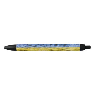 Oekraïne vlag geel blauw houtextuurpatroon zwarte inkt pen