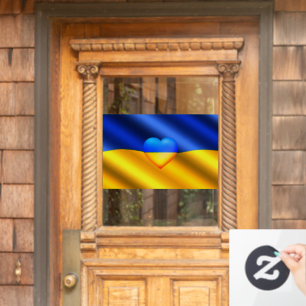 Oekraïne Vlag Raam Cling Steun Vrijheid Raamsticker