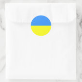 Oekraïne, vlag van Oekraïne Ronde Sticker (Tas)
