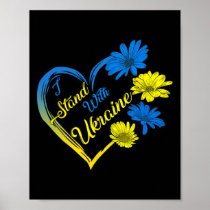 Oekraïne Vlag Zonnebloem Vintage Oekraïense Liefhe Poster