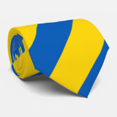 Oekraïne - Vlagpatroonblauw Stropdas (Opgerold)