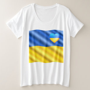 Oekraïne - Vrede Oekraïense solidariteit op het ge Grote Maat T-shirt
