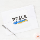 Oekraïne Vrede of gemoedsrust Vierkante Sticker (Envelop)