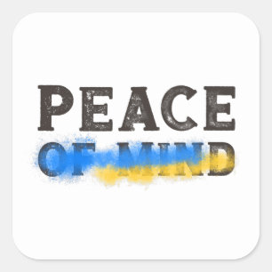 Oekraïne Vrede of gemoedsrust Vierkante Sticker