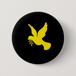 Oekraïne Vredesduif Bid Voor Oekraïne Vlag Gratis Ronde Button 5,7 Cm